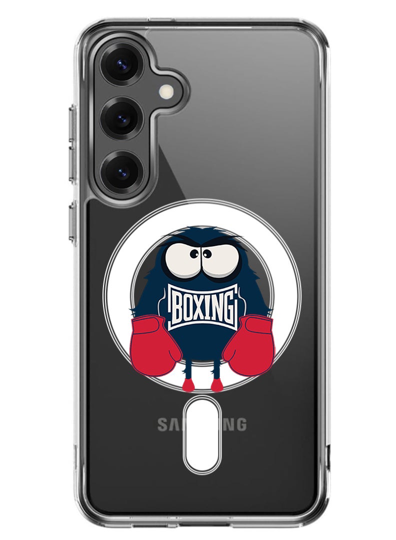 Theodor Magnetic Case for Samsung Galaxy S25 Plus 6.7-inch Compatible with MagSafe Wireless Charging, Shockproof Phone Bumper Cover Boxing - Image 1