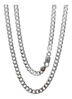 Generic 4.8mm Solid 925 Silver Curb Chain  - Image 1