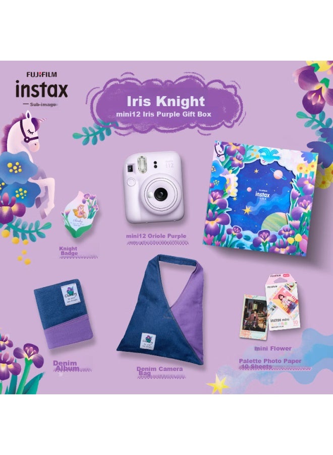 Instax Fuji Instax Instant Camera, One-step Imaging Camera, Mini12 Deluxe Gift Box, Dragonfly Knight, Includes 10 Sheets Of Fafa Lace Film - Image 3