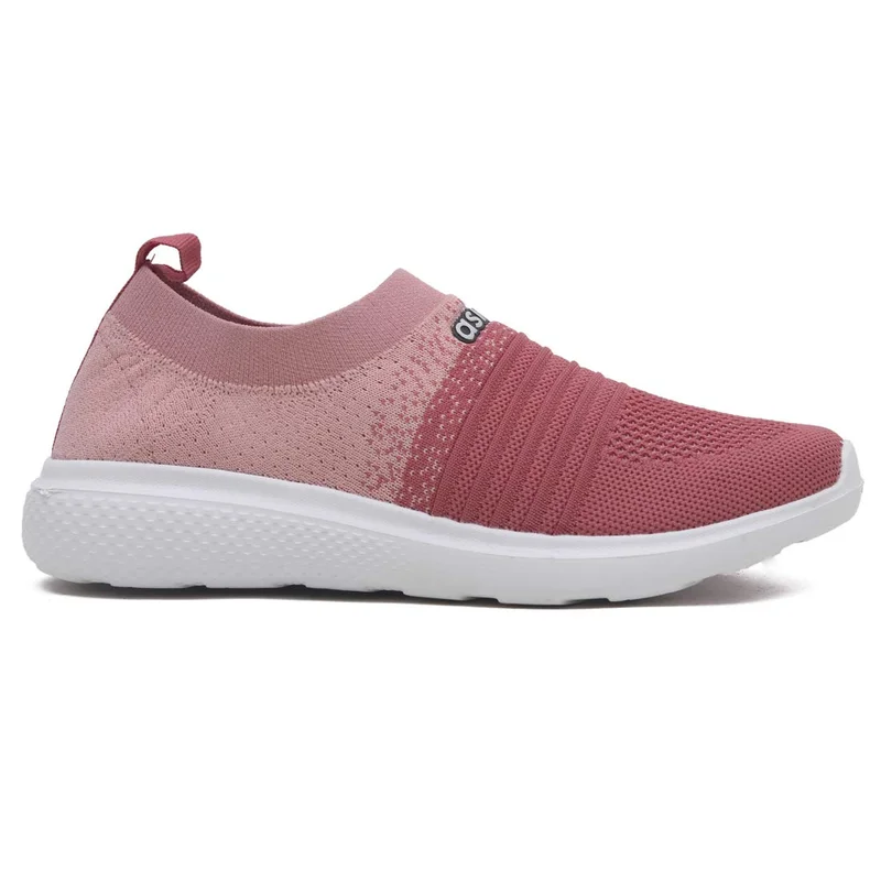 أسيان Peach Slip-On Sports Shoes for Women
