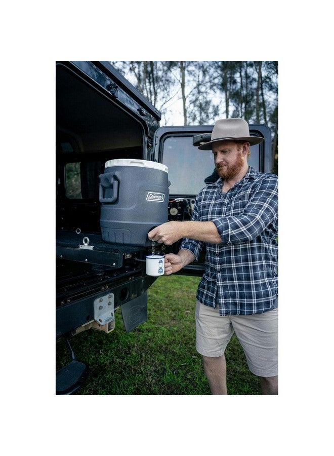 كولمان داينتري برميل مبرد للمشروبات رمادي داكن وأبيض 10 لتر 2201104 - Image 5