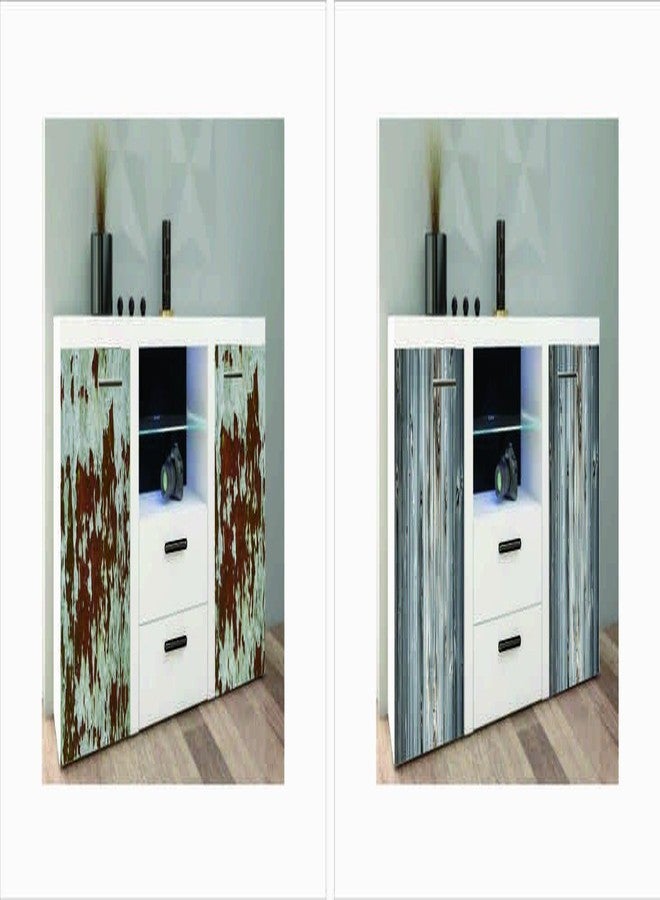 Elton Wood Grain Vintage Pallet Gray Light (Matt-Finish) Adhesive Decorative 3M Vinyl Shelf Liner 12 X 48 Inches - Image 5
