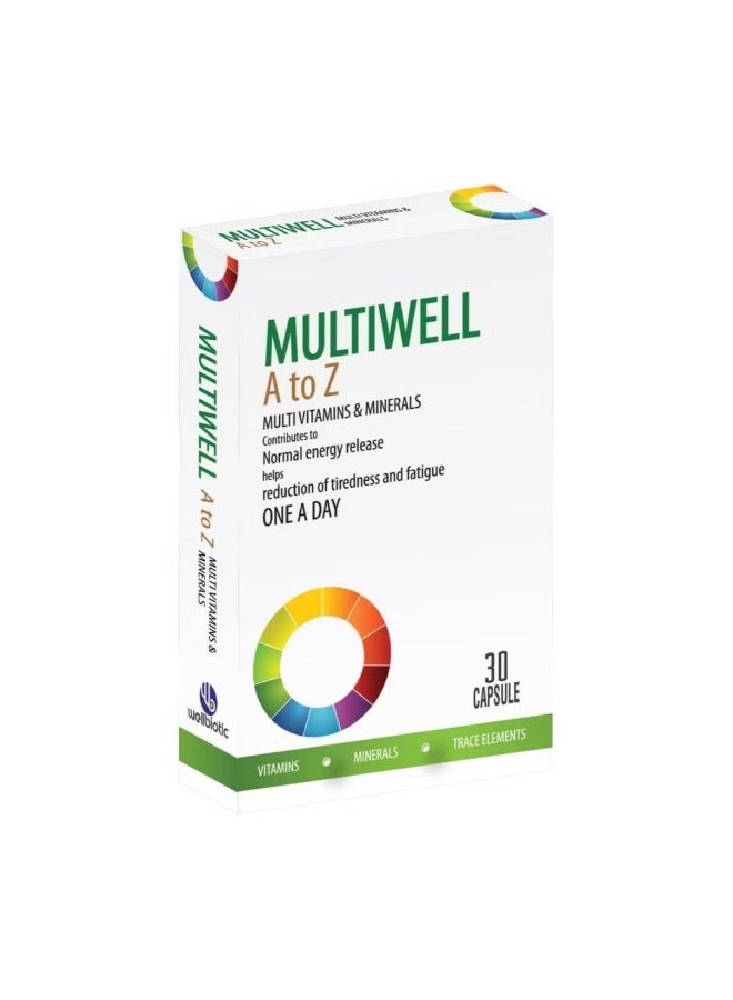 Multiwell A to Z Multivitamins and Minerals Capsules 30's