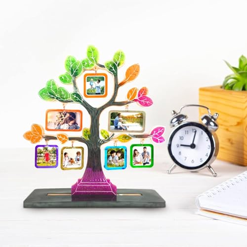 EnaMeena Photo Frame Silicone Resin Moulds Tree Shape Epoxy Resin Mould Picture Frame Mould Kit with Base & Hanging Photo Stand DIY Resin Casting Crafts for Home Decor Desk Wall Office Decoration - Image 1