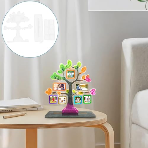 EnaMeena Photo Frame Silicone Resin Moulds Tree Shape Epoxy Resin Mould Picture Frame Mould Kit with Base & Hanging Photo Stand DIY Resin Casting Crafts for Home Decor Desk Wall Office Decoration - Image 5