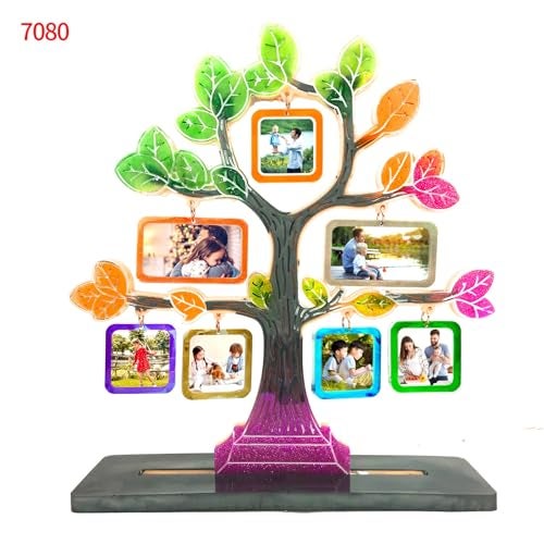EnaMeena Photo Frame Silicone Resin Moulds Tree Shape Epoxy Resin Mould Picture Frame Mould Kit with Base & Hanging Photo Stand DIY Resin Casting Crafts for Home Decor Desk Wall Office Decoration - Image 4