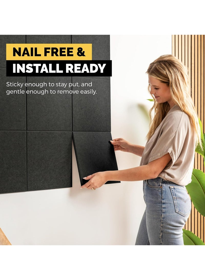 Oasisgalore 15 Pack Large Black Felt Bulletin Board 150x90cm - Self-Adhesive Wall Panels for Office & Home - Image 4