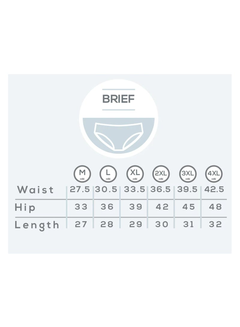 Karma Pack of 3 Padded Cotton Brief Panties Underwear for Women  - Image 5