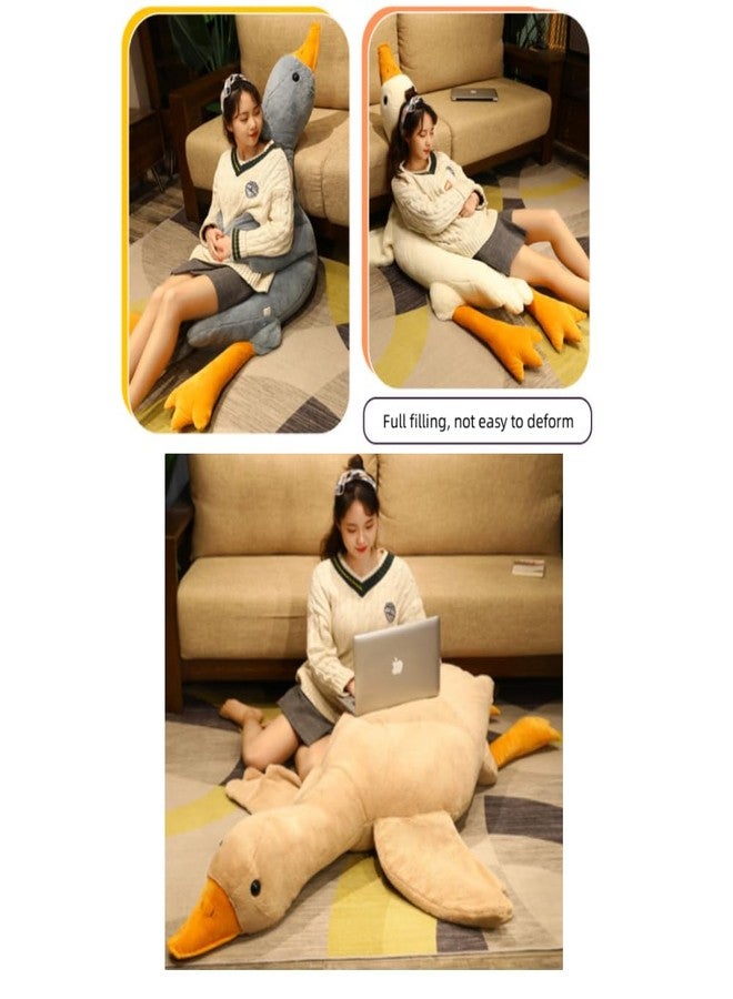 OPHRBU Goose Plush Toy Pillow, Soft and Fluffy swan Stuffed Animal Pillow, Gift for Kids and Friends. 1piece (Grey 19.8 inches) - Image 5