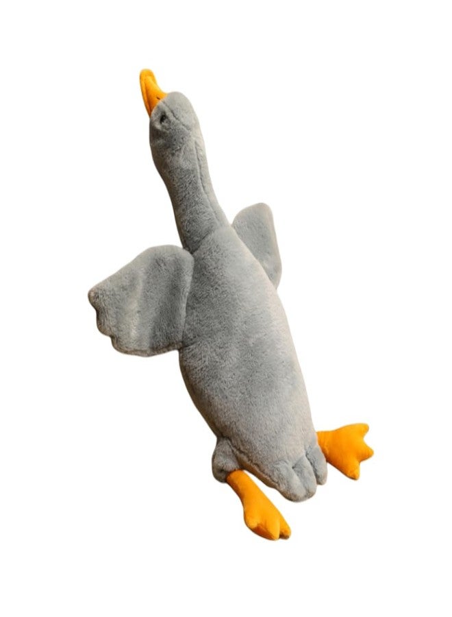 OPHRBU Goose Plush Toy Pillow, Soft and Fluffy swan Stuffed Animal Pillow, Gift for Kids and Friends. 1piece (Grey 19.8 inches) - Image 1