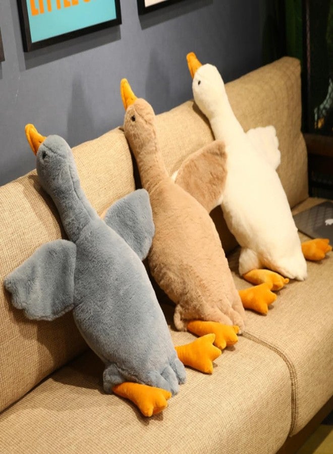 OPHRBU Goose Plush Toy Pillow, Soft and Fluffy swan Stuffed Animal Pillow, Gift for Kids and Friends. 1piece (Grey 19.8 inches) - Image 4