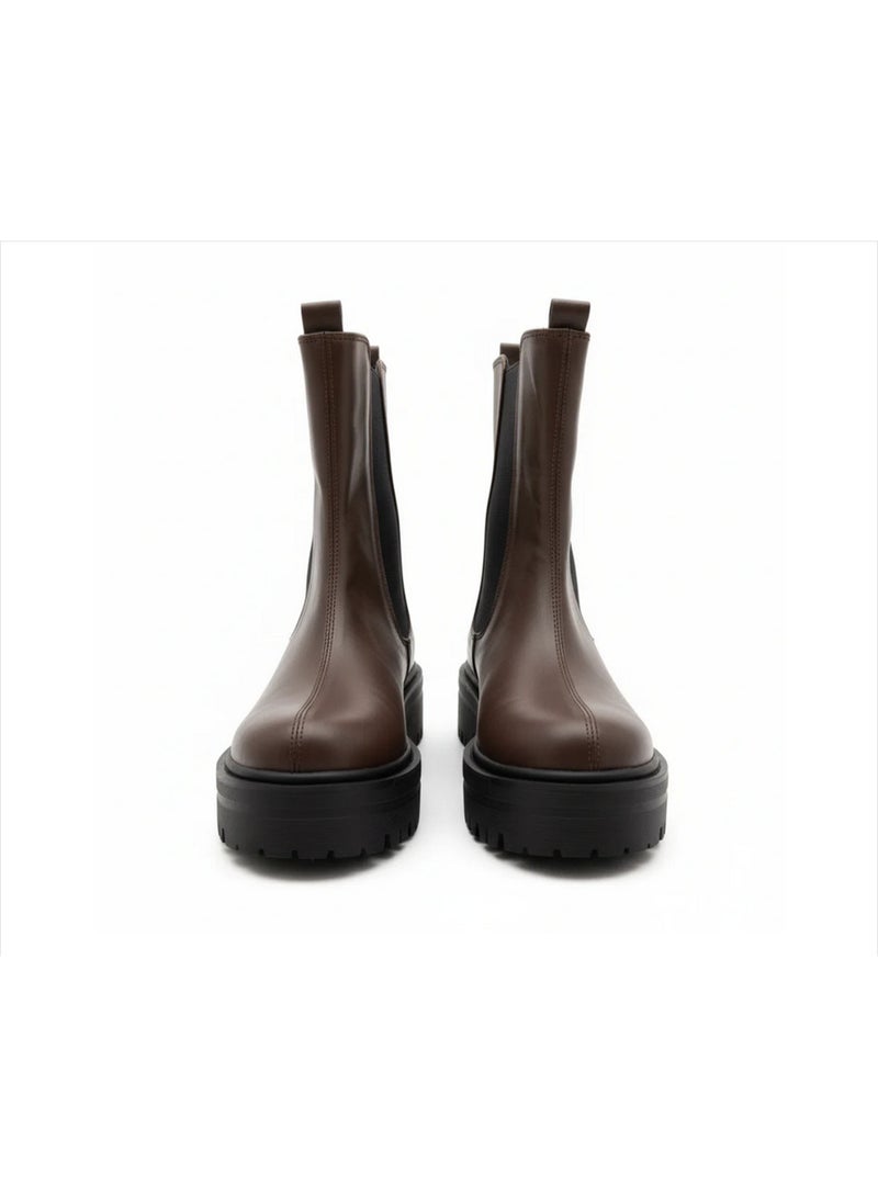 كاتي بوت بني سهل الارتداء مصنوع يدويًا للنساء - Image 3