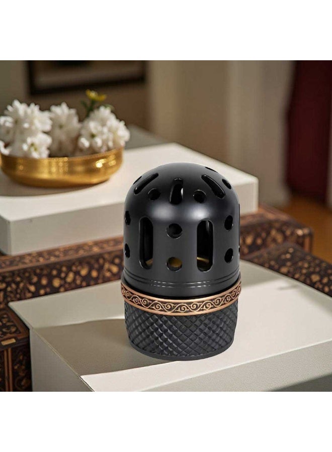 Bakhoor BoSidin Elegant Arabian Style Resin Incense Burner, Bakhoor Oud Holder with Metal Tray Censer for Yoga, Aromatherapy, Bedroom, Home & Office - Image 3