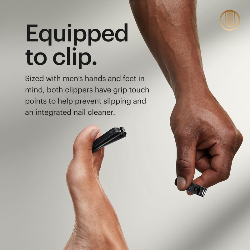 manscaped مجموعة العناية بالأظافر للرجال من MANSCAPED® Shears 3.0، مكونة من 5 قطع، مجموعة مانيكير من الفولاذ المقاوم للصدأ مع مقص أظافر لليدين والقدمين، ومبرد أظافر، وملاقط ذات طرف مائل، ومقص بشرة، وحقيبة سفر - Image 3