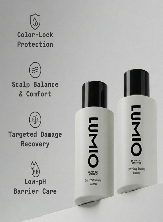 LUMIO Color+ Scalp Balancing Shampoo & Treatment Set (50 ml x 2) with Pouch | Color-Safe Scalp Care for Color-Treated & Sensitive Hair | Sulfate-Free, Low-pH, K-Beauty Salon Formula - Image 3