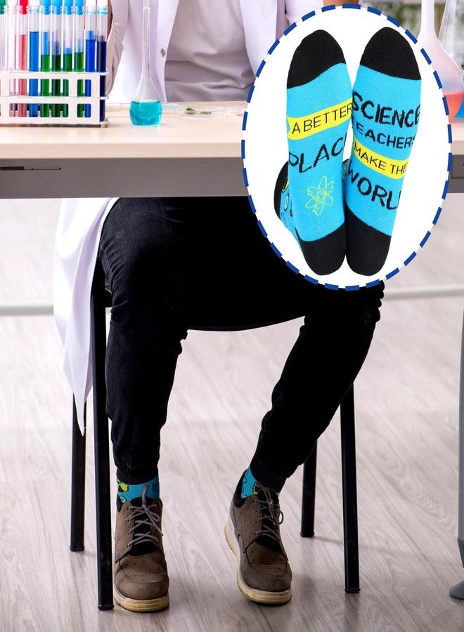 Bunnycool 10 Pairs Funny Math Chemistry Socks Christmas Science Theme Socks Programming Gift Novelty Crazy Scientist Accessories Teacher Sock for Science Lovers Chemist Mathematicians Biology - Image 3