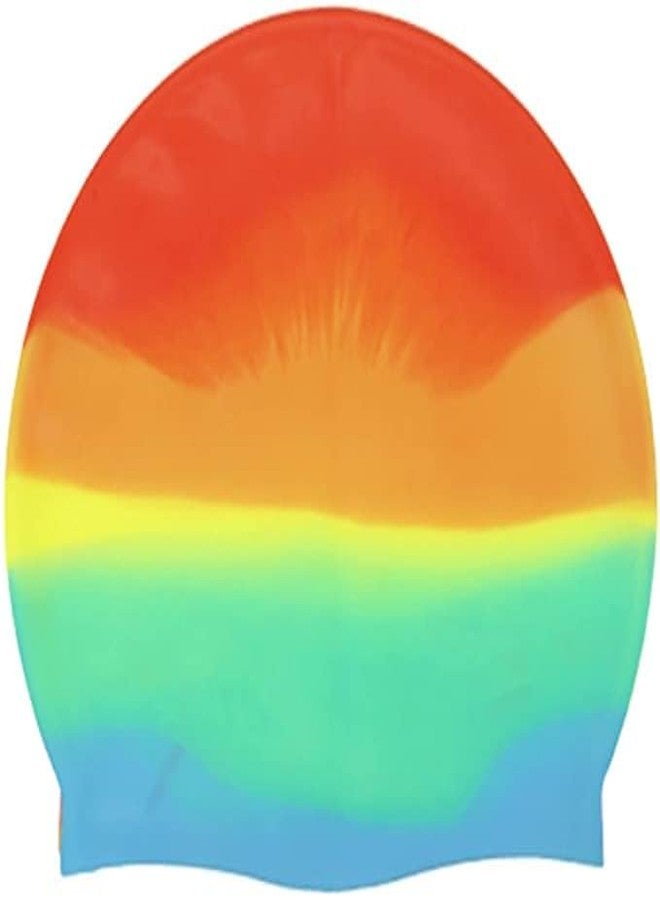 Kunya Friendly Swede Silicone Long Hair Swim Caps - Durable Silicone Swimming Caps (Pack of 2) Color May varySSTP - Image 5