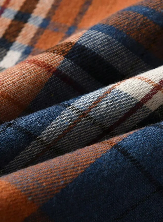 تايك تو قميص بطبعة مربعات وتفاصيل أزرار