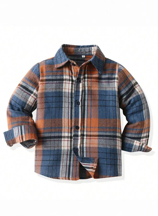 Take Two Take Two Boys Multi Plaid Button Front Shirt