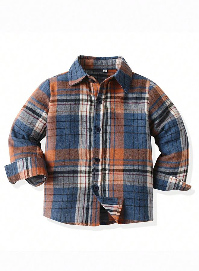 تايك تو قميص بطبعة مربعات وتفاصيل أزرار - Image 1