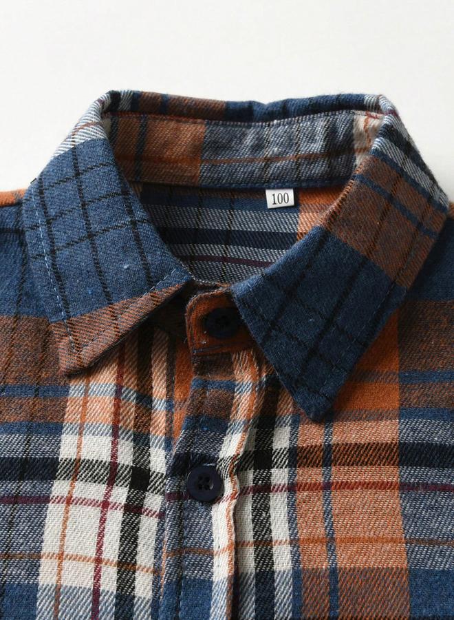 تايك تو قميص بطبعة مربعات وتفاصيل أزرار - Image 3