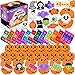 Aigybobo 48 Halloween Toys Pack with Pumpkin Box Halloween Party Favors Gifts for Kids Halloween Goodie Bag Stuffers with Bubble Push it Keychain Halloween Prizes Treats Non Candy School Classroom Favors - Image 3