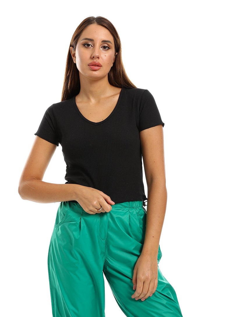 Coctail 2568-basic top-black - Image 1