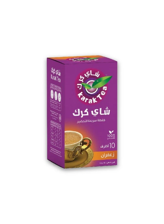شاي كرك بالزعفران، عبوة ١٠ أكياس، - Image 1