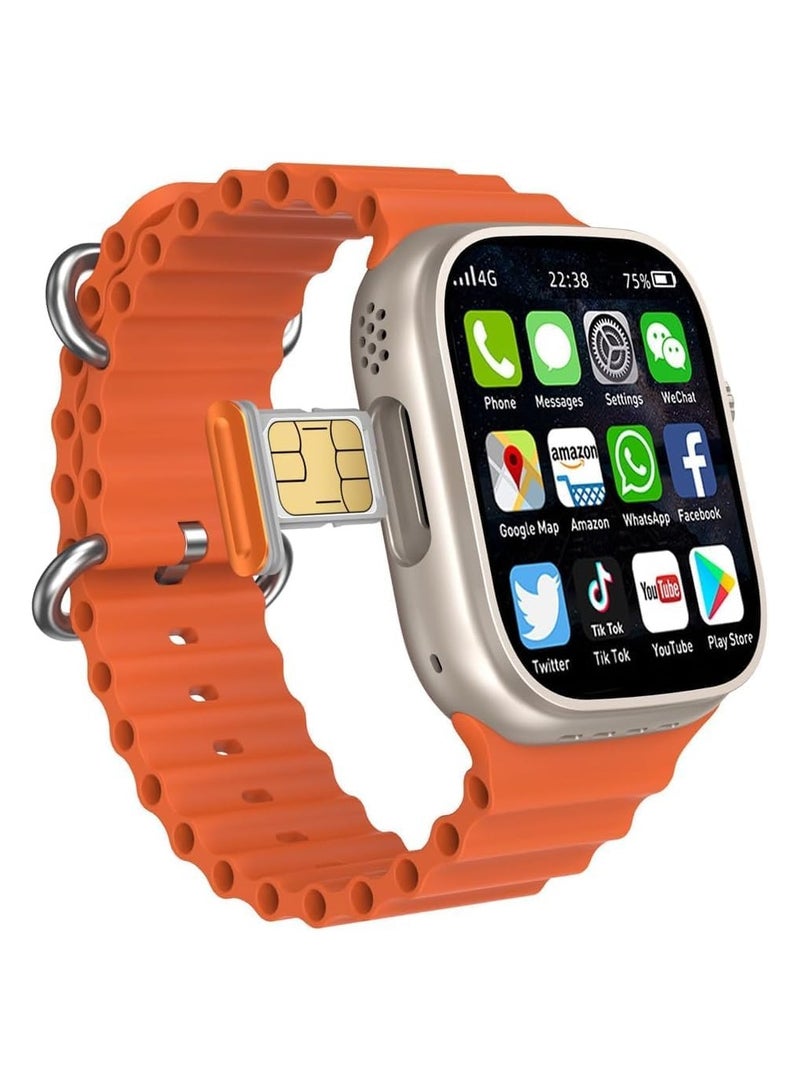 modio 4G Ultra 2.2 Inch HD Display Smart Watch with Three Set Strap For Men & Women - Image 1