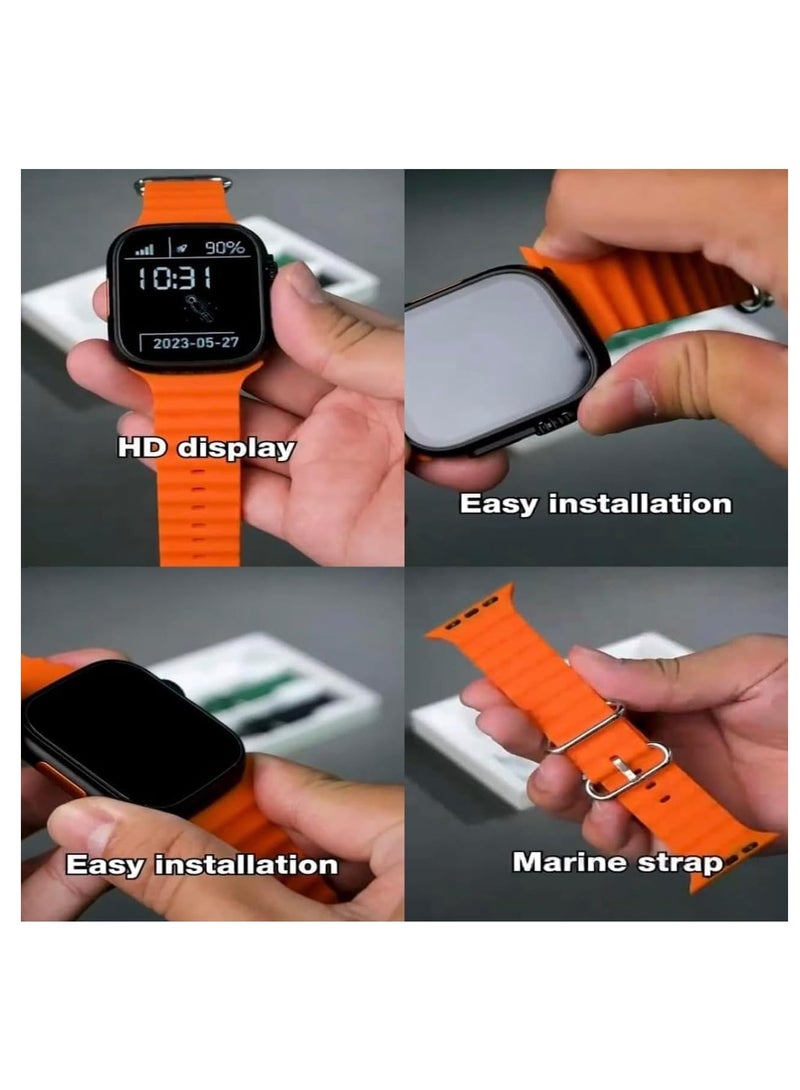 modio 4G Ultra 2.2 Inch HD Display Smart Watch with Three Set Strap For Men & Women - Image 5