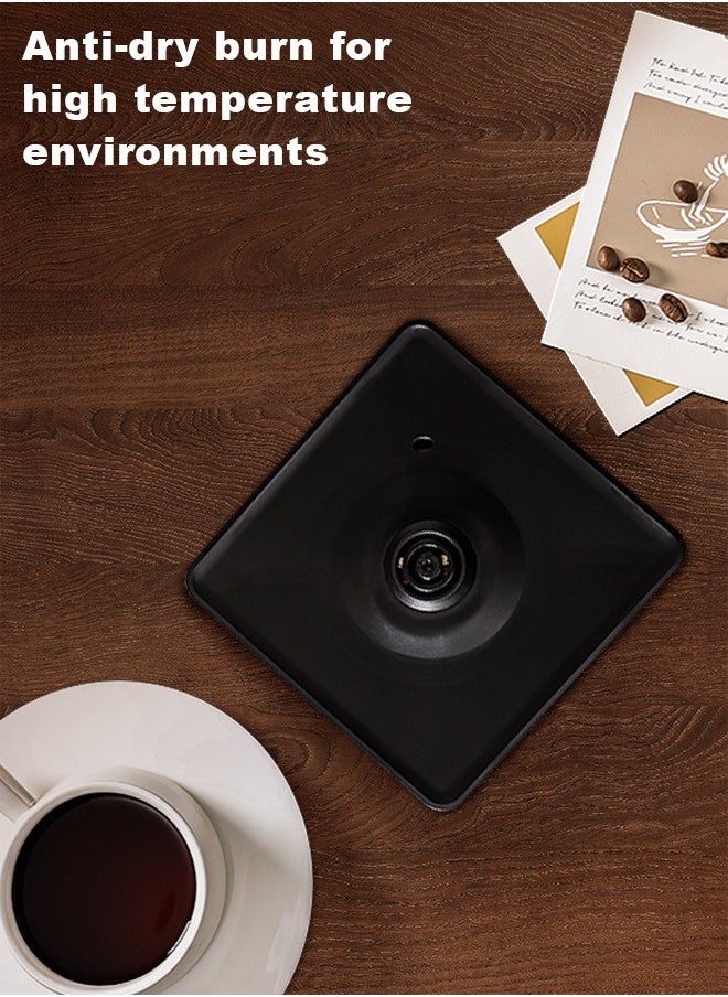 Xoopla - Gooseneck Electric Kettle,Electrically Heated Household Kettle Perfect for Boiling Water/Milk/Tea/Coffee,Protection from Overheating and Dry Boil,Pour-Over Kettle with 304 Stainless Steel Inner,360-Degree Rotation Base,Auto Safety Off,Wooden Handle,0.8L,1000W,Black - Image 1