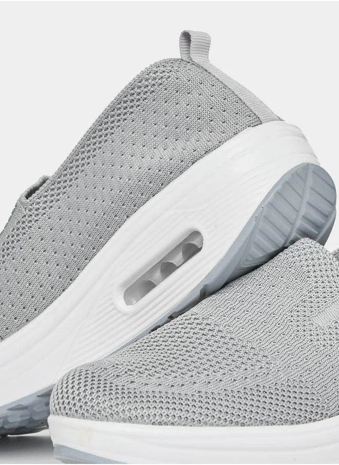 Styli Knit Upper Slip On Casual Shoes