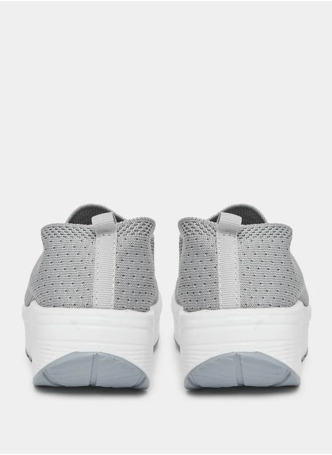 Styli Knit Upper Slip On Casual Shoes