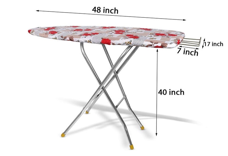 Maanit Wooden Heavy Self Standing Ironing Board/Table 18 Inch | Foldable Portable Iron Board with Iron Stand | Strong Stable Base for Home Use - Image 5