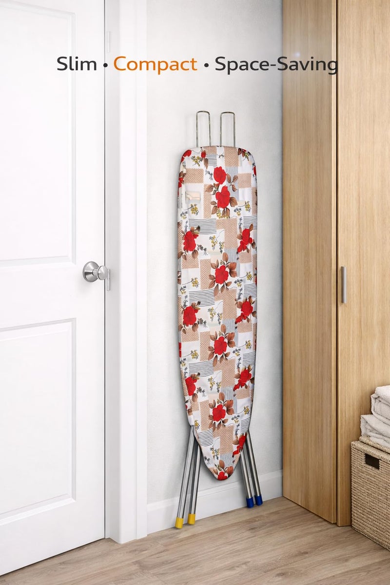 Maanit Wooden Heavy Self Standing Ironing Board/Table 18 Inch | Foldable Portable Iron Board with Iron Stand | Strong Stable Base for Home Use - Image 4