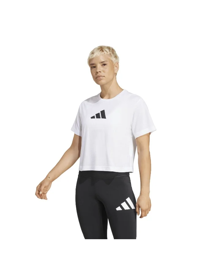 Adidas Adidas We Bl Tee White T-Shirt (Short Sleeve) T-Shirts For Women