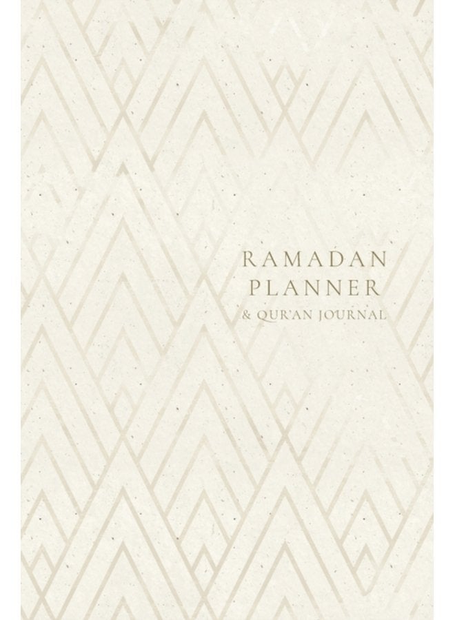 Ramadan Planner with Integrated Qur an Journal Gold Geometric Focus on spiritual physical and mental health - Paperback