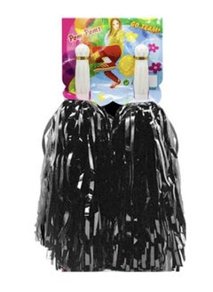 Generic Cheerleader Pom Poms Metallic Foil for Sports Team Spirit Cheering Party 2pcs  - Image 1