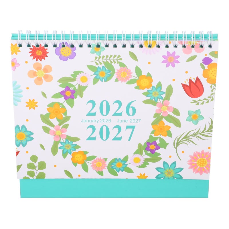 تقويم سطح المكتب 2026-2027: مخطط شهري قابل للطي - يرمز إلى Office Home And Business - تقويم جدول يومي مضغوط 2026.1-2027.6 - Image 1