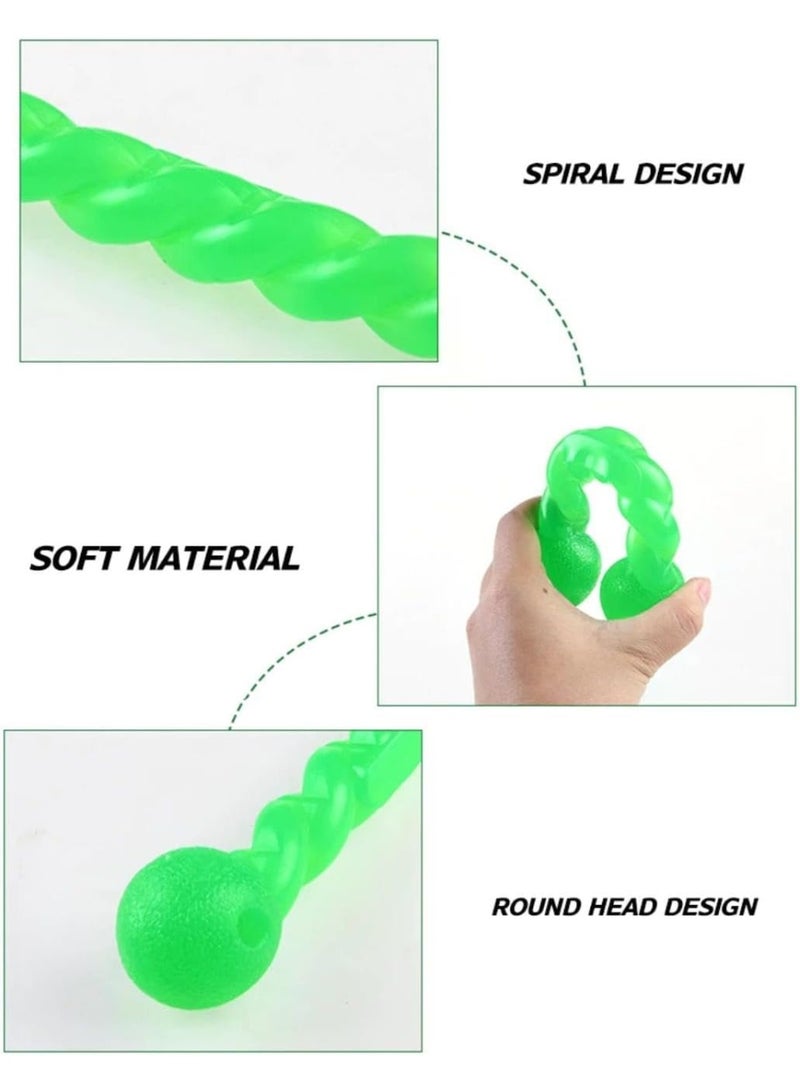 Dog Molar Chew Stick TPR Rubber Puppy Teething Toy for Indoor Outdoor Play and Dental Care(Green,Small) - Image 3