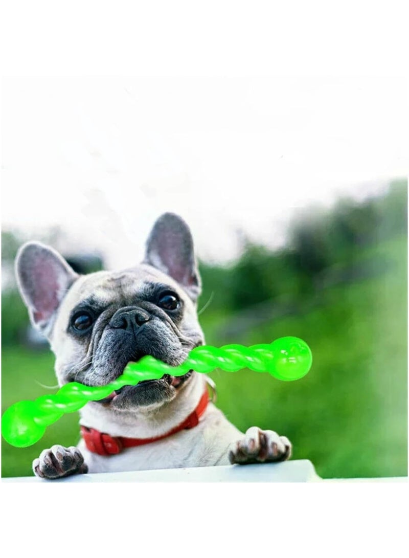Dog Molar Chew Stick TPR Rubber Puppy Teething Toy for Indoor Outdoor Play and Dental Care(Green,Small) - Image 5