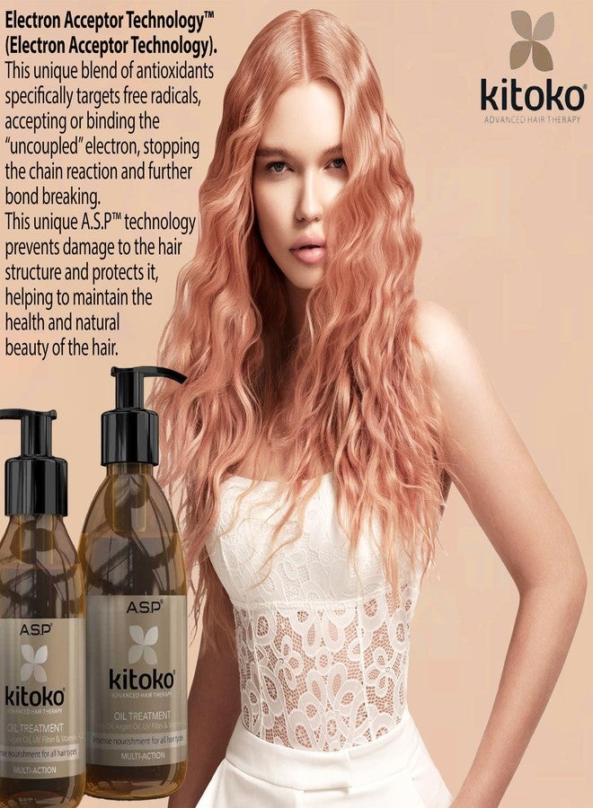 kitoko ASP Haircare Advanced Hair Theraphy, All Hair Types Oil Treatment with Karité Oil Argan Oil UV Filter & Vitamin E, Intense Nourishment For All Hair Types (115ml/3.88fl.oz) - Image 4