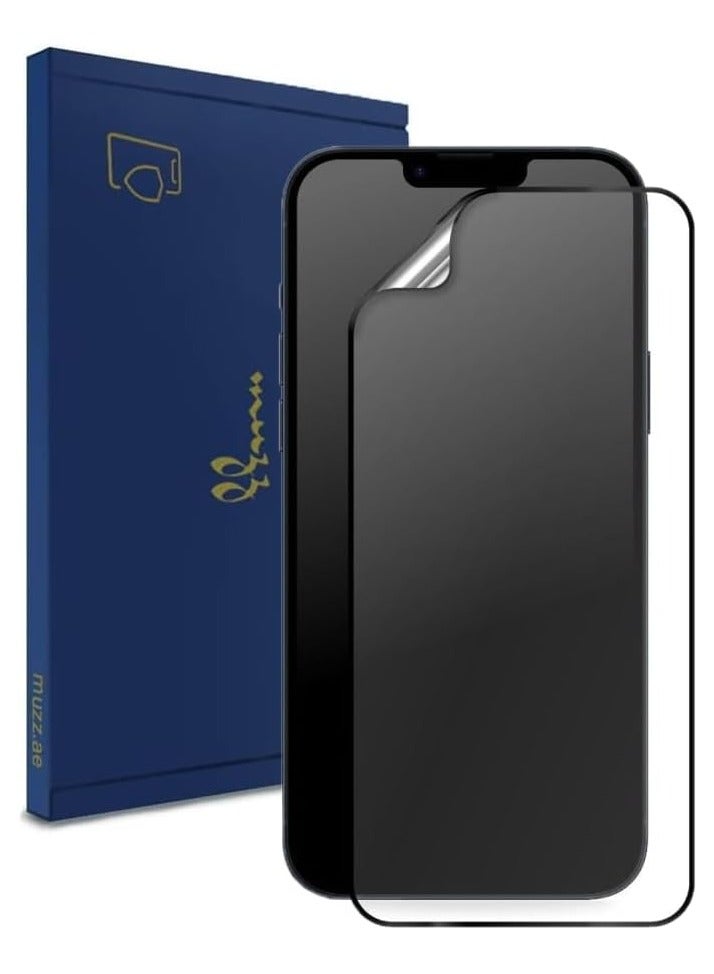 [2-Pack] iPhone 16 Pro Matte Privacy Ceramic Screen Protector Film Matte Anti-Spy Full Adhesive Flexible [Not A Glass] Anti-Spy Full Adhesive Flexible Film For 16 Pro (iPhone 16 Pro) - Image 1