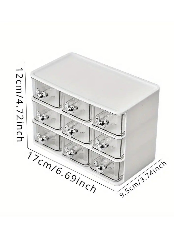 9 Grids Clear Plastic Organizer  Storage Box - Image 2