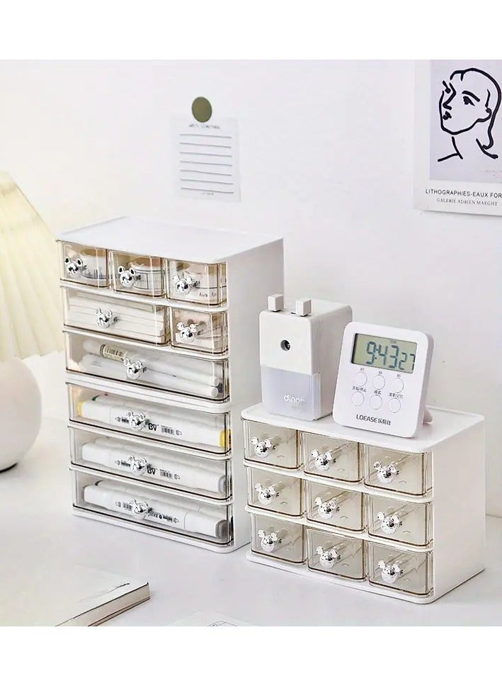 9 Grids Clear Plastic Organizer  Storage Box - Image 3