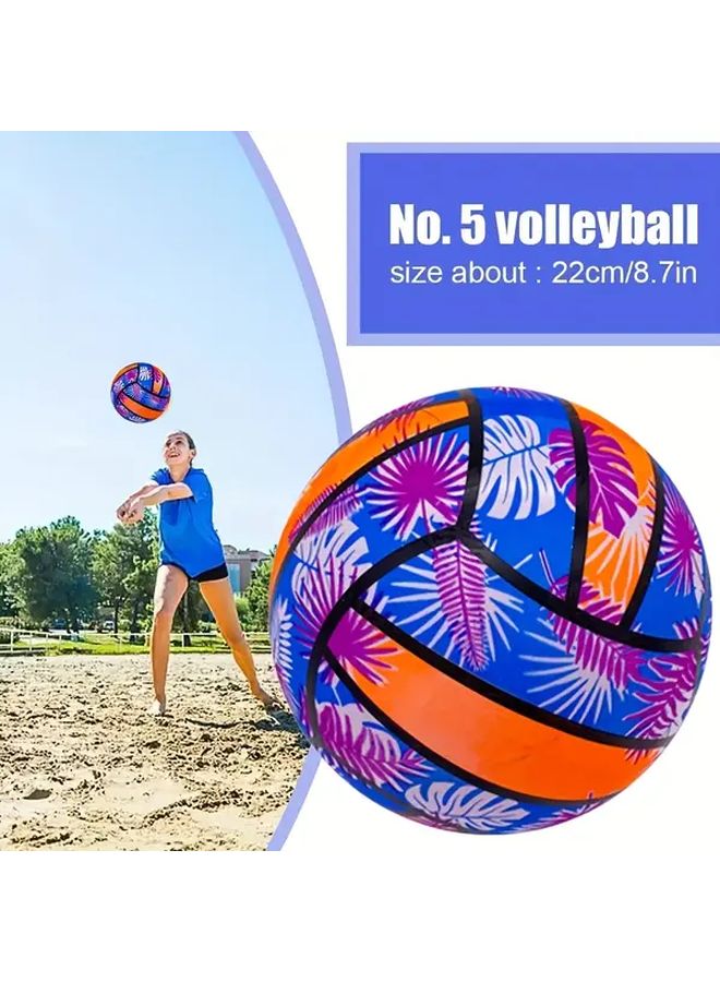 Set Of 2 Heavy Duty PVC Beach Volleyballs Random Colors Perfect For Pool Beach Volleyball Practice And Vacations Durable Outdoor Sports Balls For Poolside Fun And Vibrant Design - Image 5