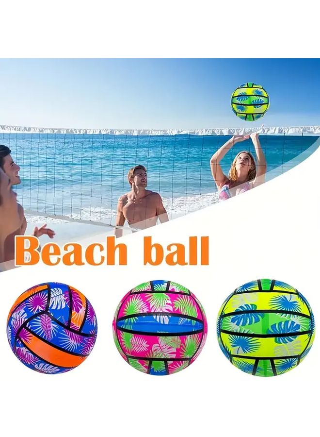 Set Of 2 Heavy Duty PVC Beach Volleyballs Random Colors Perfect For Pool Beach Volleyball Practice And Vacations Durable Outdoor Sports Balls For Poolside Fun And Vibrant Design - Image 4