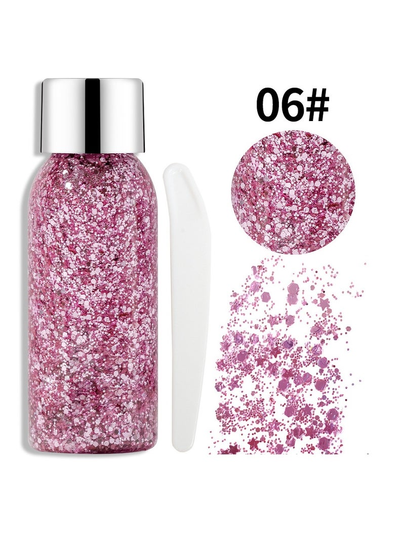 Mei Lifestyle - Body Glitter Gel - Cosmetic-Grade, Glitter for Face, Body, and Hair, Safe and Easy to Use - Image 1