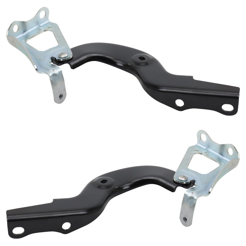 TRQ Hood Hinge Driver Passenger Side TO1236277 TO1236278 Compatible with 2024 Toyota Tacoma