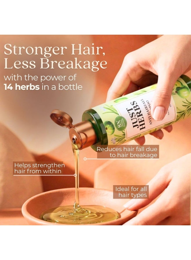 Just Herbs 8 in 1 Root Nourishing Amla Neem Hair Fall Control Shampoo 200ml - Image 3